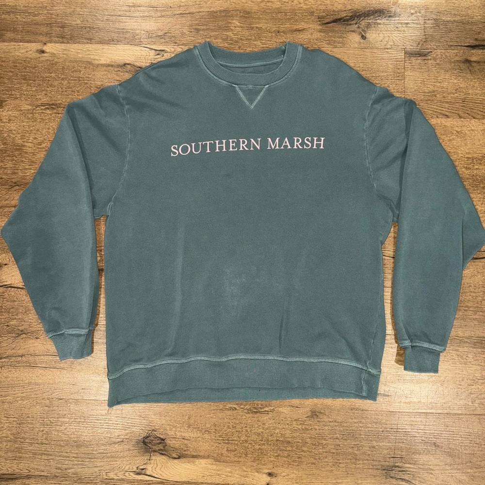 Southern Marsh Seawash Crewneck Sweatshirt Size: Large